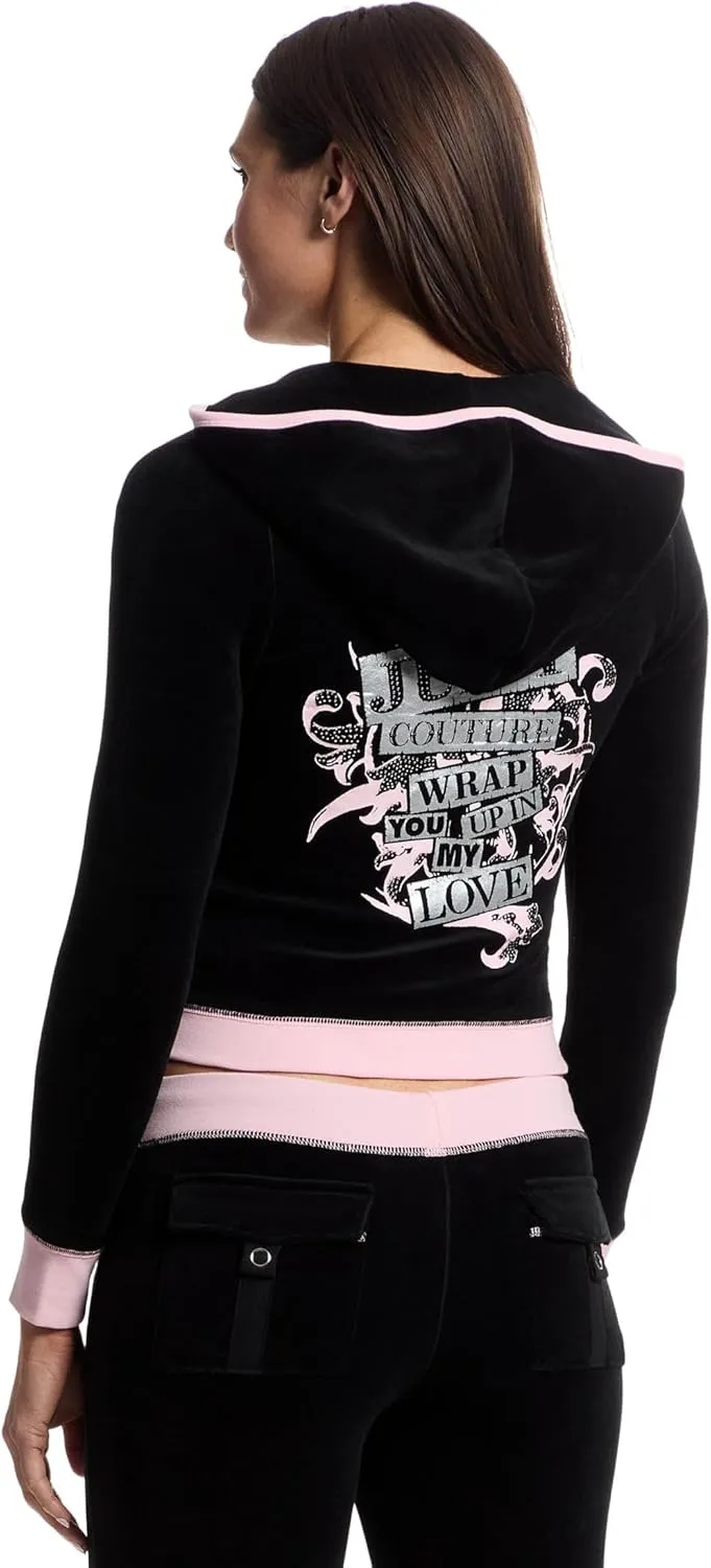 Heritage Track Jacket with surplus Contrast Rib Juicy Couture Women's Vday 