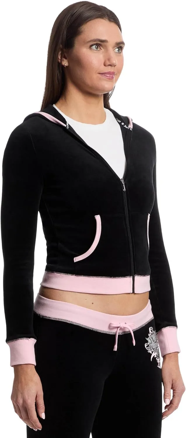 Heritage Track Jacket with surplus Contrast Rib Juicy Couture Women's Vday 