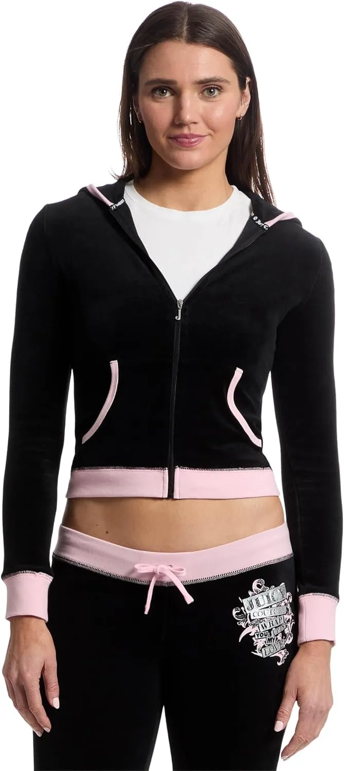 Heritage Track Jacket with surplus Contrast Rib Juicy Couture Women's Vday 