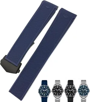 Heuer Carrera AQUARACER unadorned style F1 Diving Waterproof Bracelet 20mm 22mm Rubber Silicone Watch Strap Black Blue Brown Watch Bands for Tag 