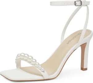High Heels Ankle Strap Heeled Sandals for Women Party inconspicuous vastly expansionist Wedding Daily Wear Modatope Womens Heels Square Open Toe Strappy 