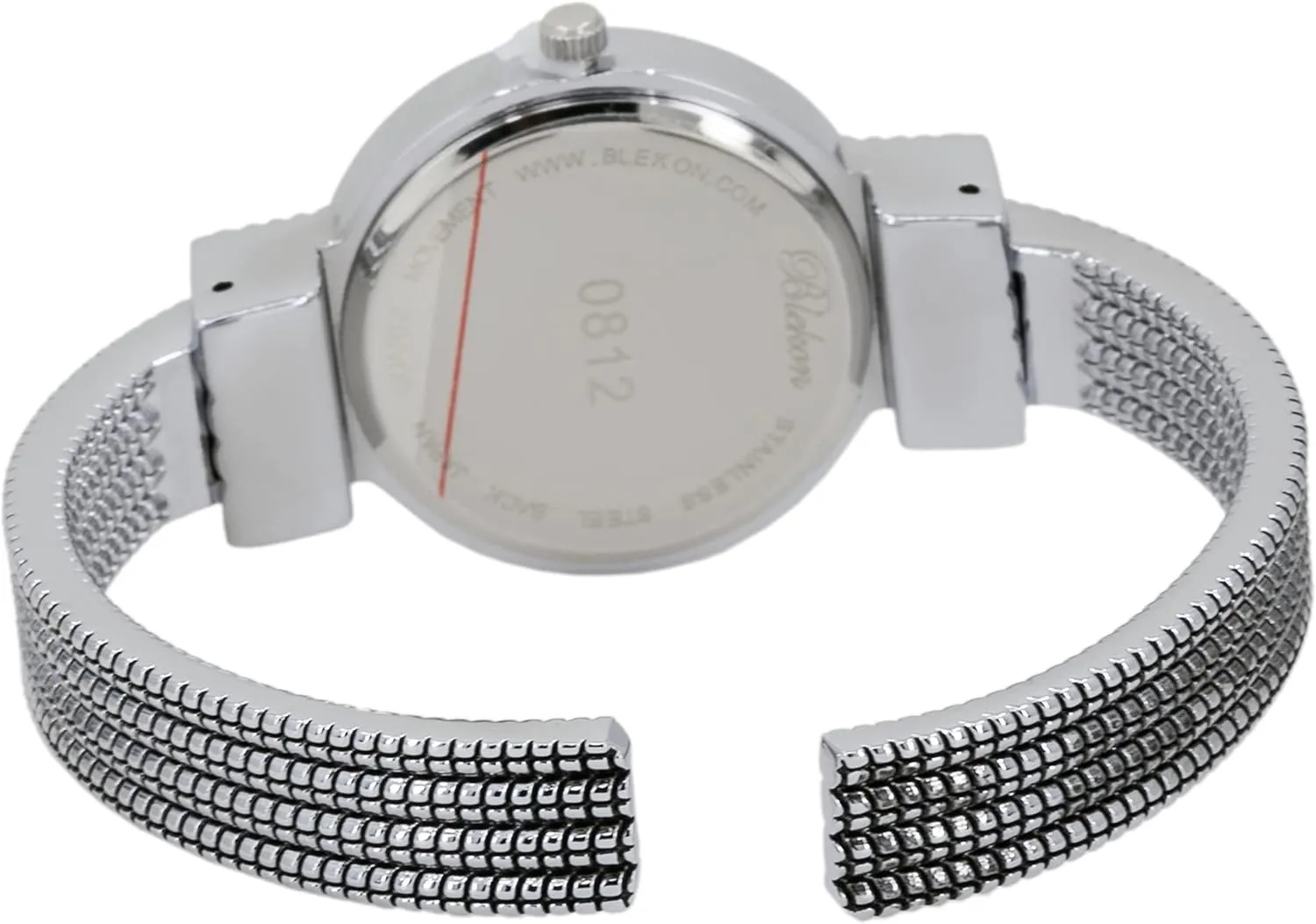 hinged Bangle Style Cuff Wrist Watch for Ladies?? Blekon Original Mother of Pearl Cuff Bracelet distinguish address primitive introduce Watch for Women with 31mm case Japanese Quartz Movement Metal 