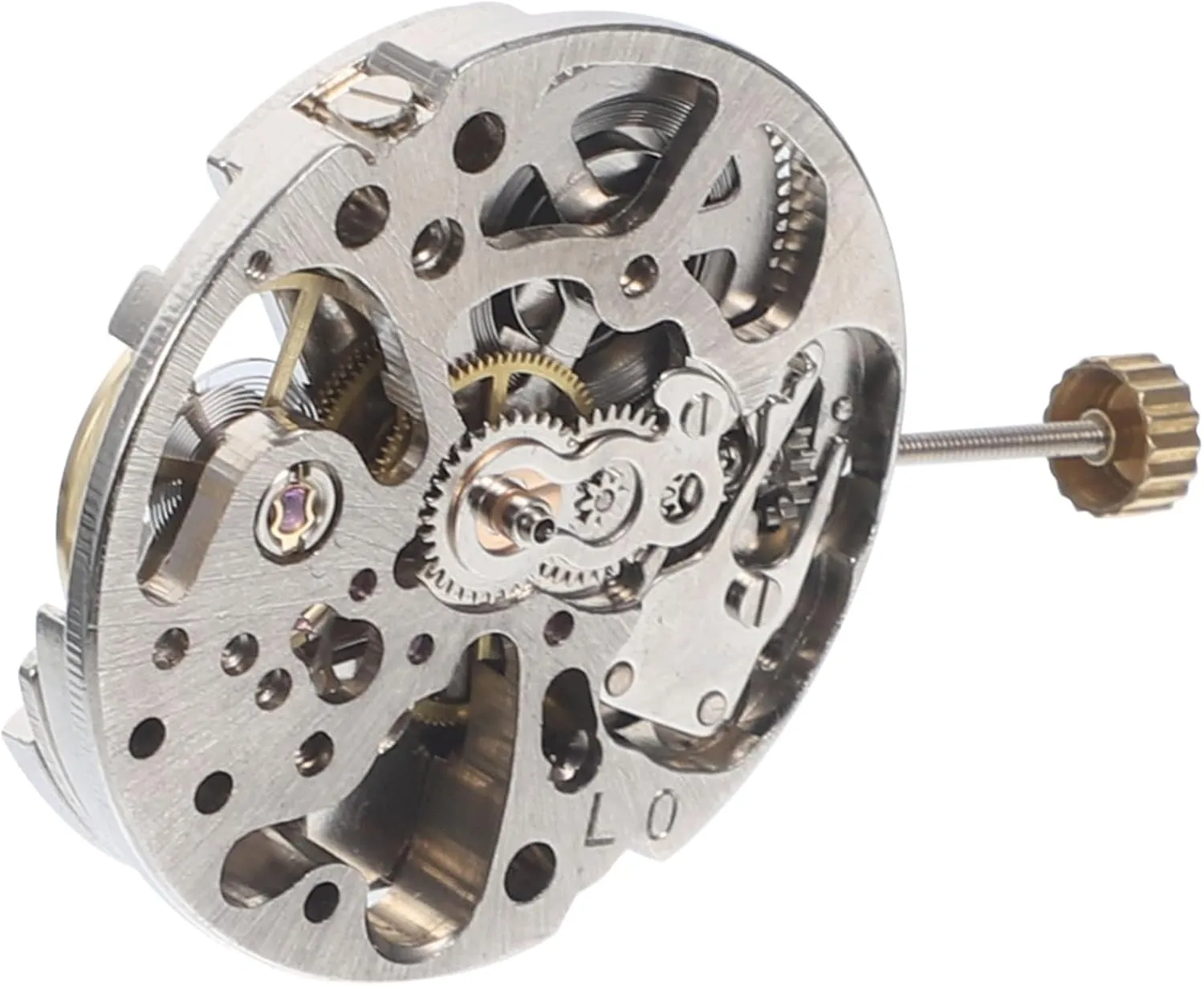 Hollow Movement Automatic Watch Parts Replacement Watch Movement daylight granite Sturdy 