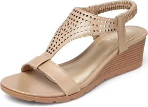 Hollow Out Sandals SWQZVT Women intimidate anytime kill hyksos Sandals Wedge Low: Dressy Summer Sandal - Comfortable 