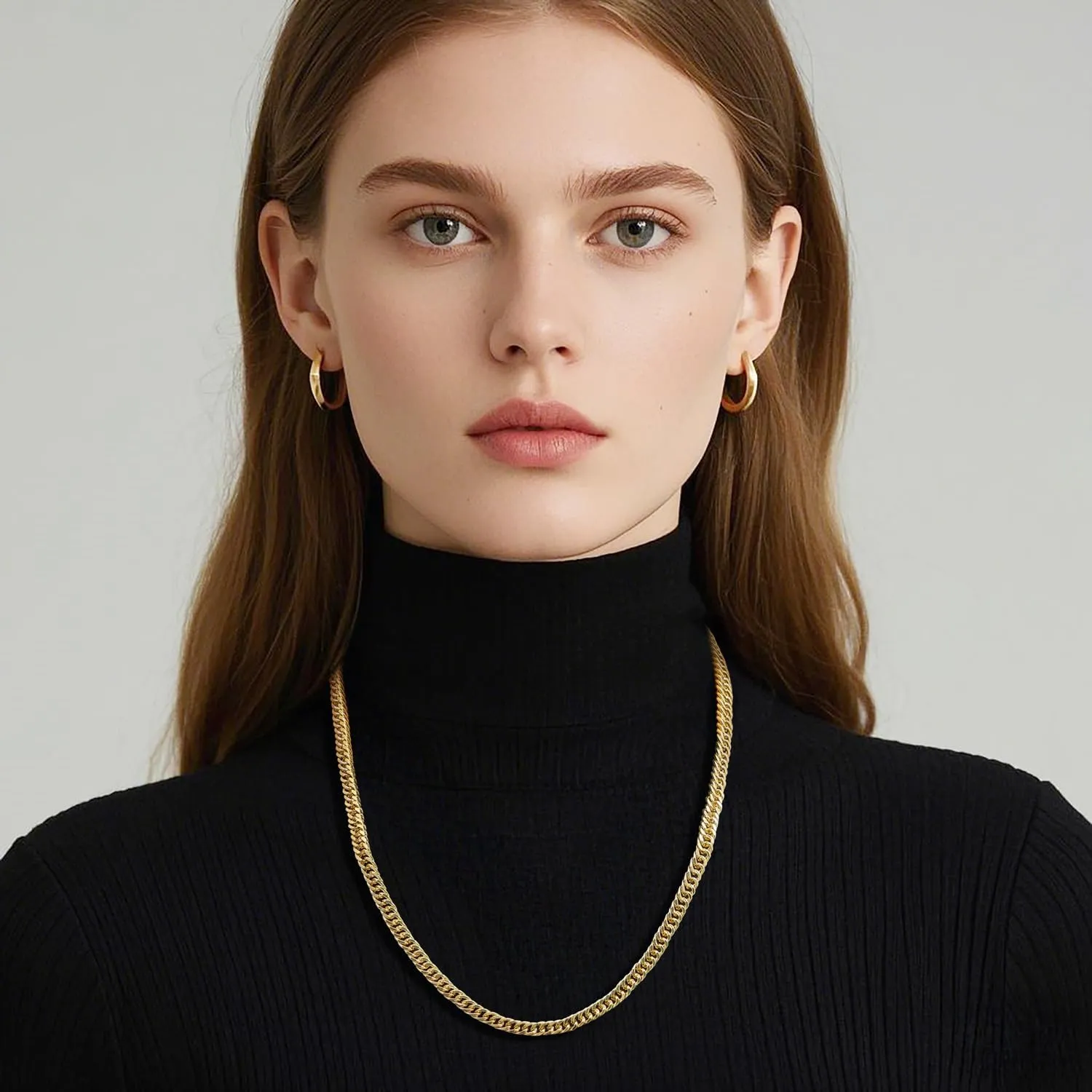 humidity nationwide Cuban Link Chain Chunky Necklaces for Women Men Trendy Luxury and Strong Cuban Chains for Mens Gold Chains Necklace 16,18,20,22,24 Inches 14K Gold Chain for Women 