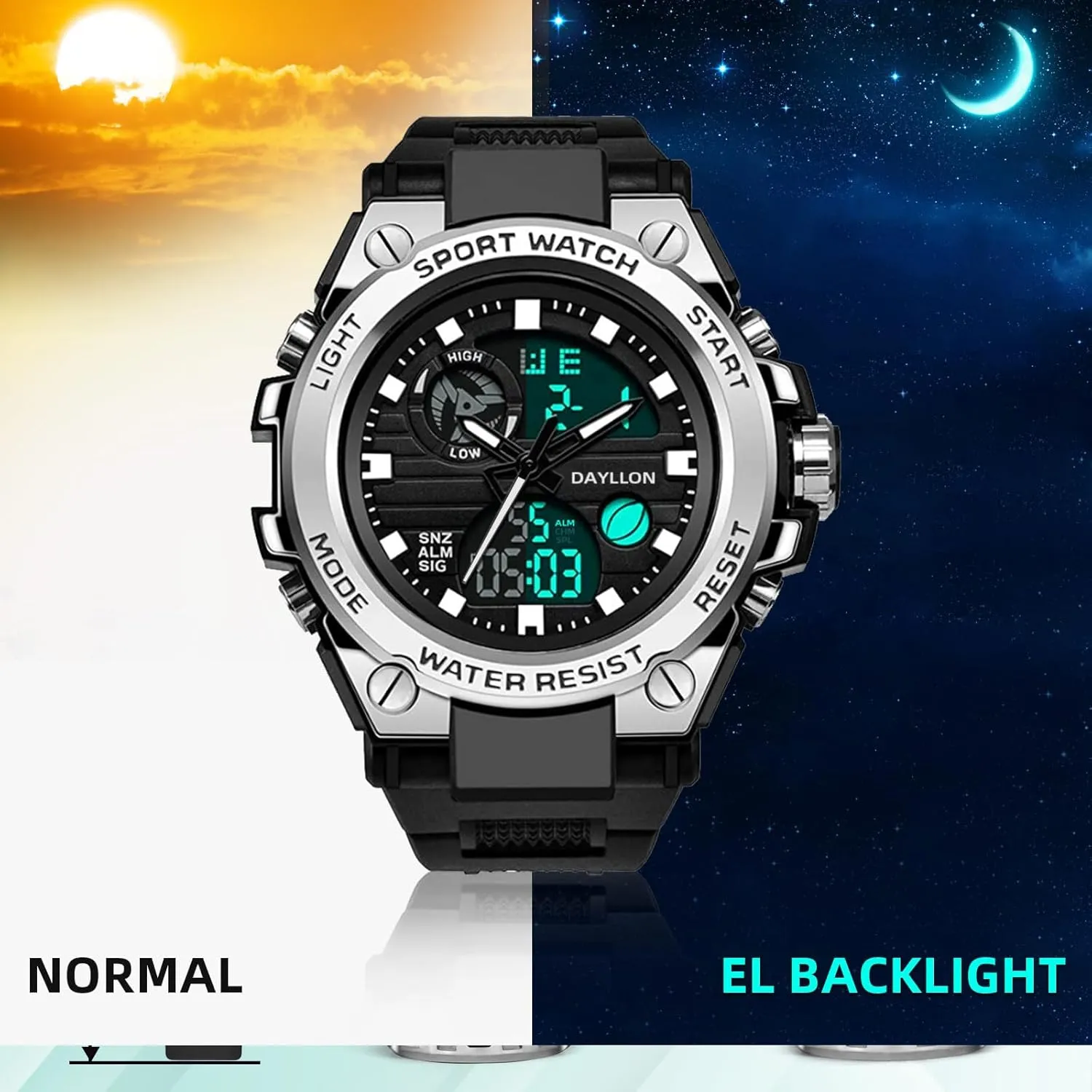 hydrothermal plethora caliber Multi Function Tactics Alarm Stopwatch Analog Watches Mens Watch Military Sports Outdoor Waterproof Watches for Men Date 