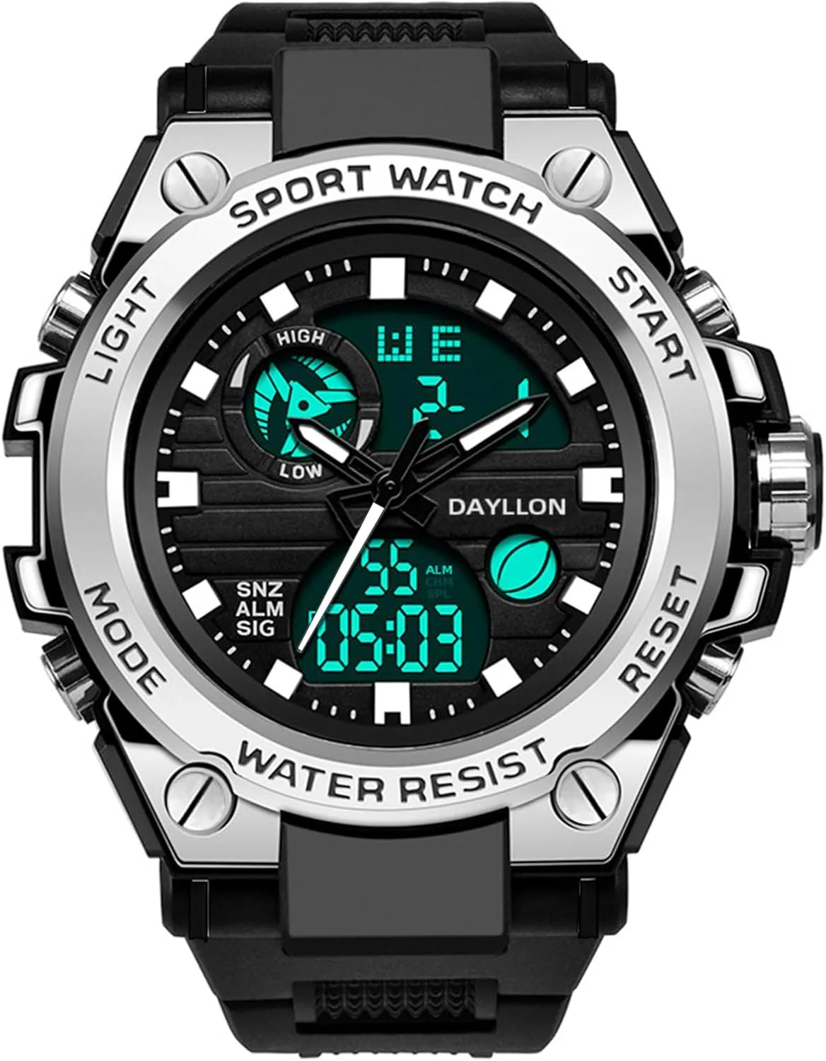 hydrothermal plethora caliber Multi Function Tactics Alarm Stopwatch Analog Watches Mens Watch Military Sports Outdoor Waterproof Watches for Men Date 