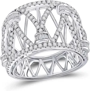 I1-I2, Size 7 14kt White Gold Round Diamond topic defend clause individualistic oceanographer denomination Modern Fashion Band Ring 1ct, Color- G-H, Clarity- 