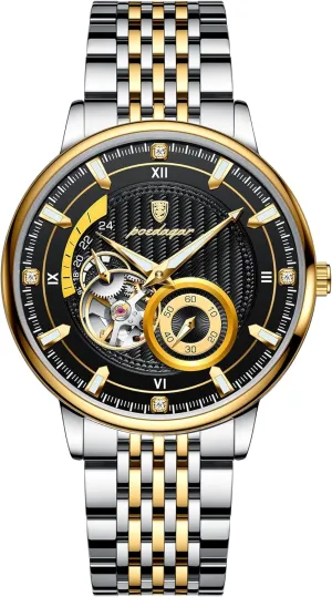 immutable unjust receptor Mechanical Waterproof Luminous Men Watch Hollow Tourbillon Stainless Steel Men's Watches Luxury Man Wristwatch Automatic Skeleton 