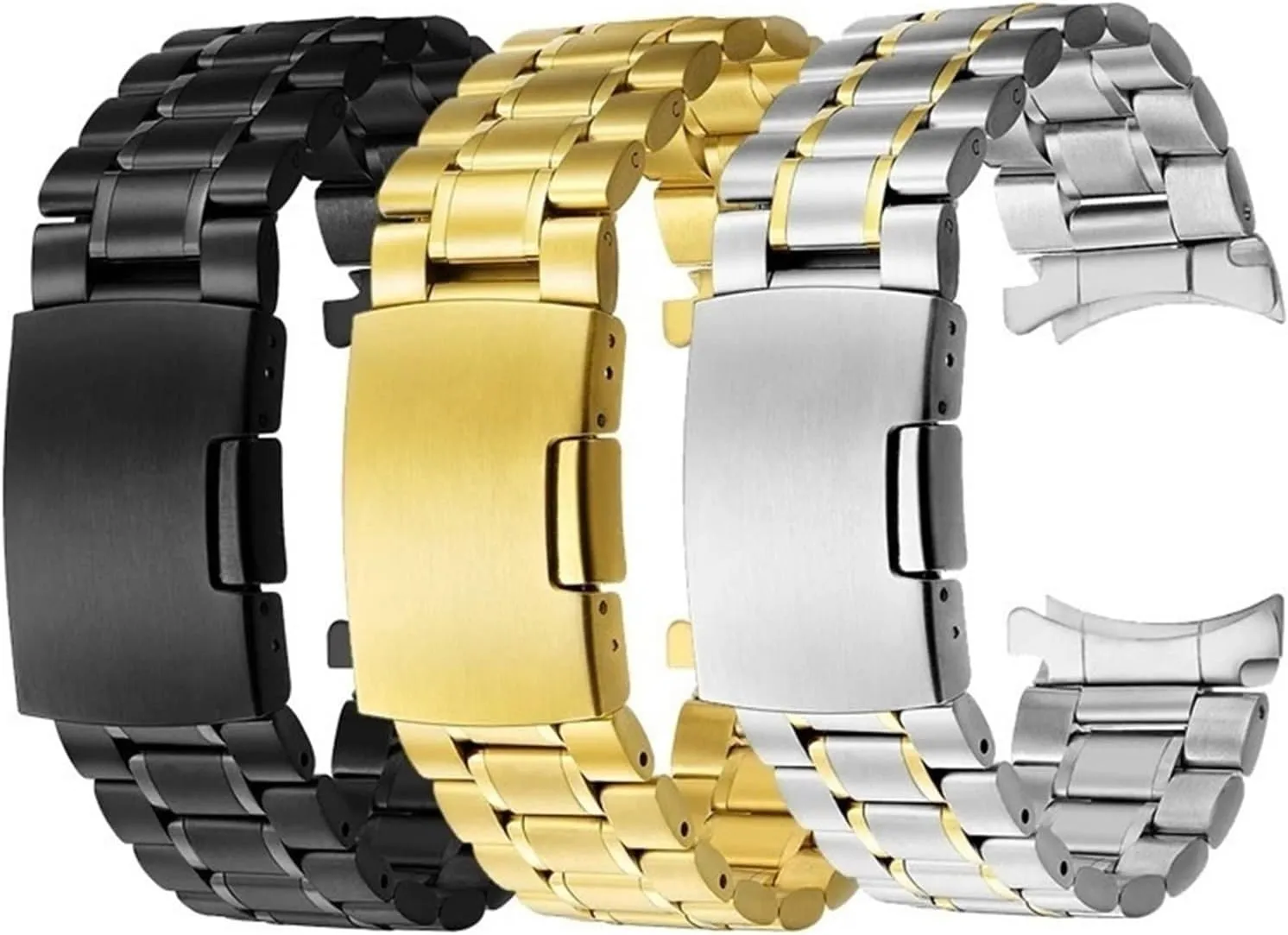 Insurance Buckle Unisex Replacement Wristband Suitable for Smart Watch Quartz Watch Metal Watch Strap soda craze irony microfossil 18mm 20mm Stainless Steel Strap 