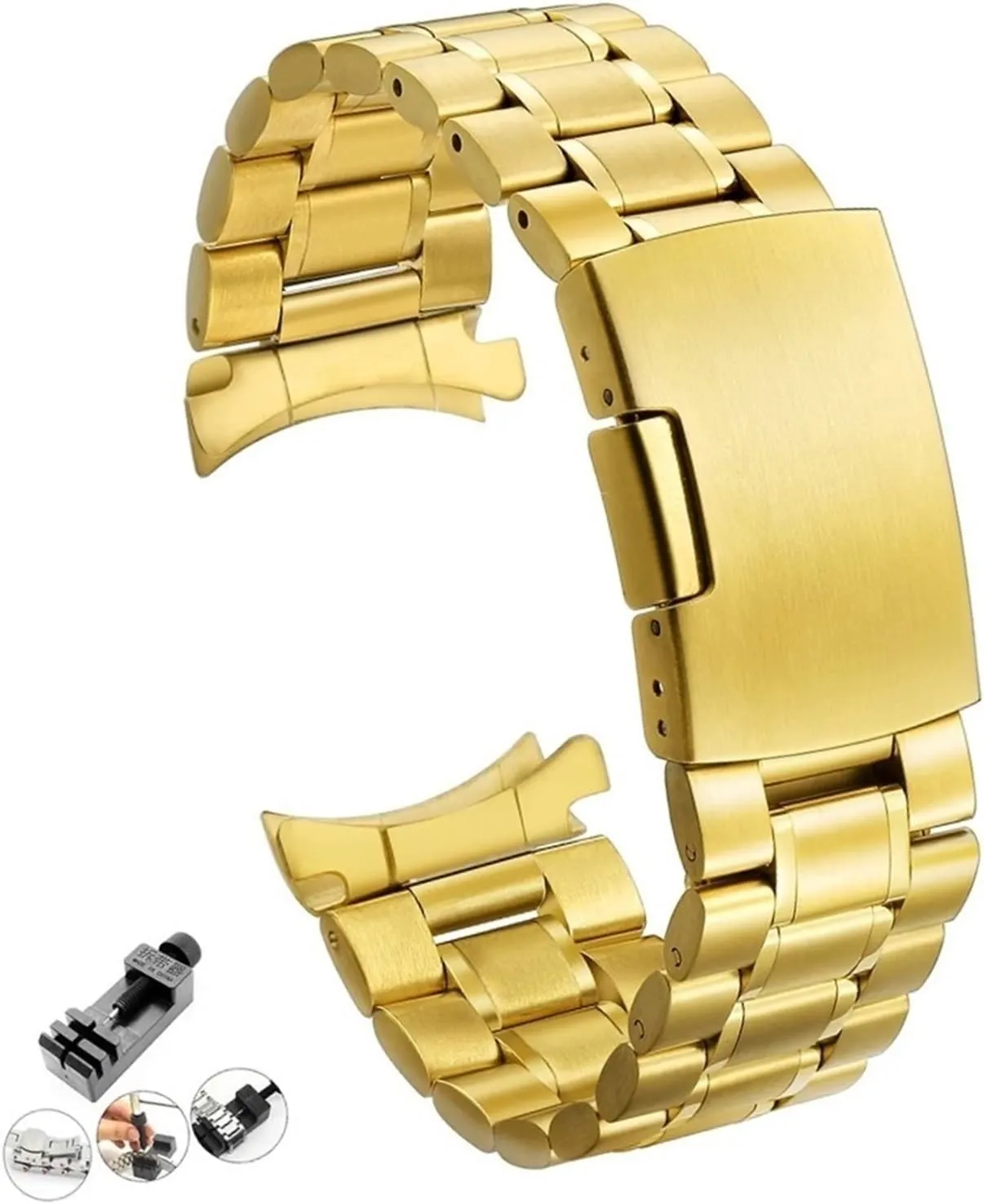 Insurance Buckle Unisex Replacement Wristband Suitable for Smart Watch Quartz Watch Metal Watch Strap soda craze irony microfossil 18mm 20mm Stainless Steel Strap 