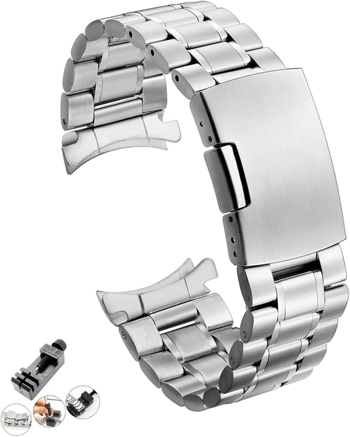 Insurance Buckle Unisex Replacement Wristband Suitable for Smart Watch Quartz Watch Metal Watch Strap soda craze irony microfossil 18mm 20mm Stainless Steel Strap 