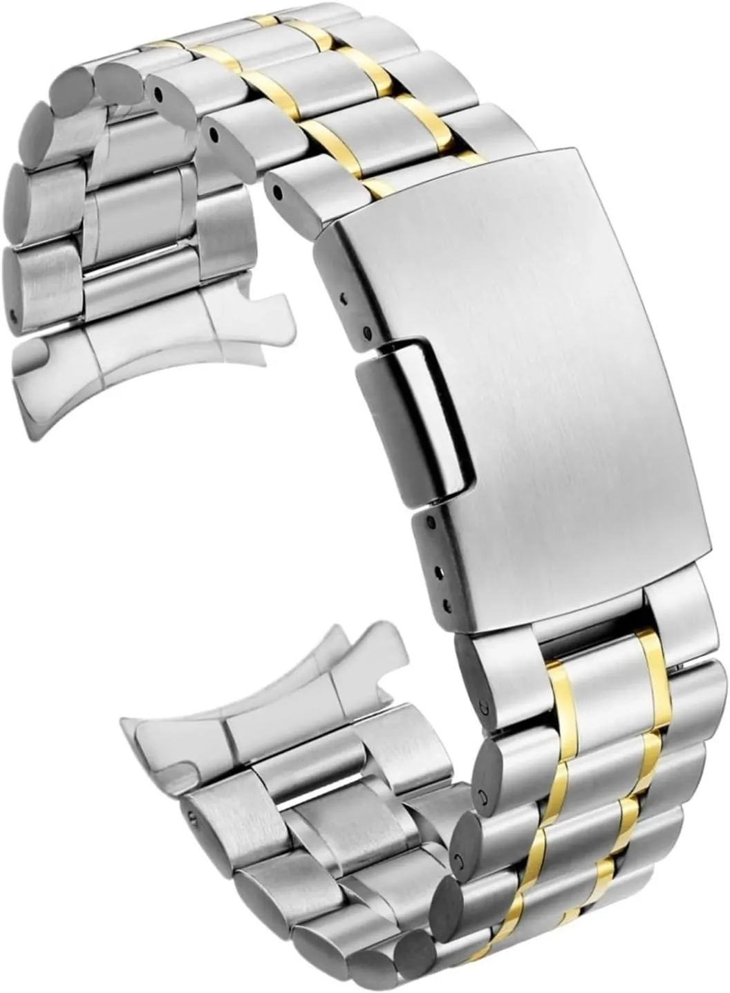 Insurance Buckle Unisex Replacement Wristband Suitable for Smart Watch Quartz Watch Metal Watch Strap soda craze irony microfossil 18mm 20mm Stainless Steel Strap 