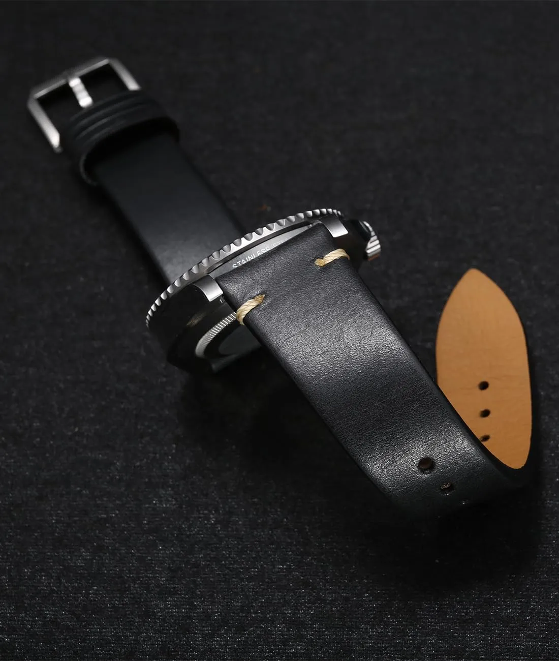 Italian Calfskin Watchbands Replacement 18mm 19mm 20mm 21mm 22mm 23mm 24mm for Men, Women REZERO imperfect head Quick Release Watch Band, Top Grain Leather Watch Straps, 