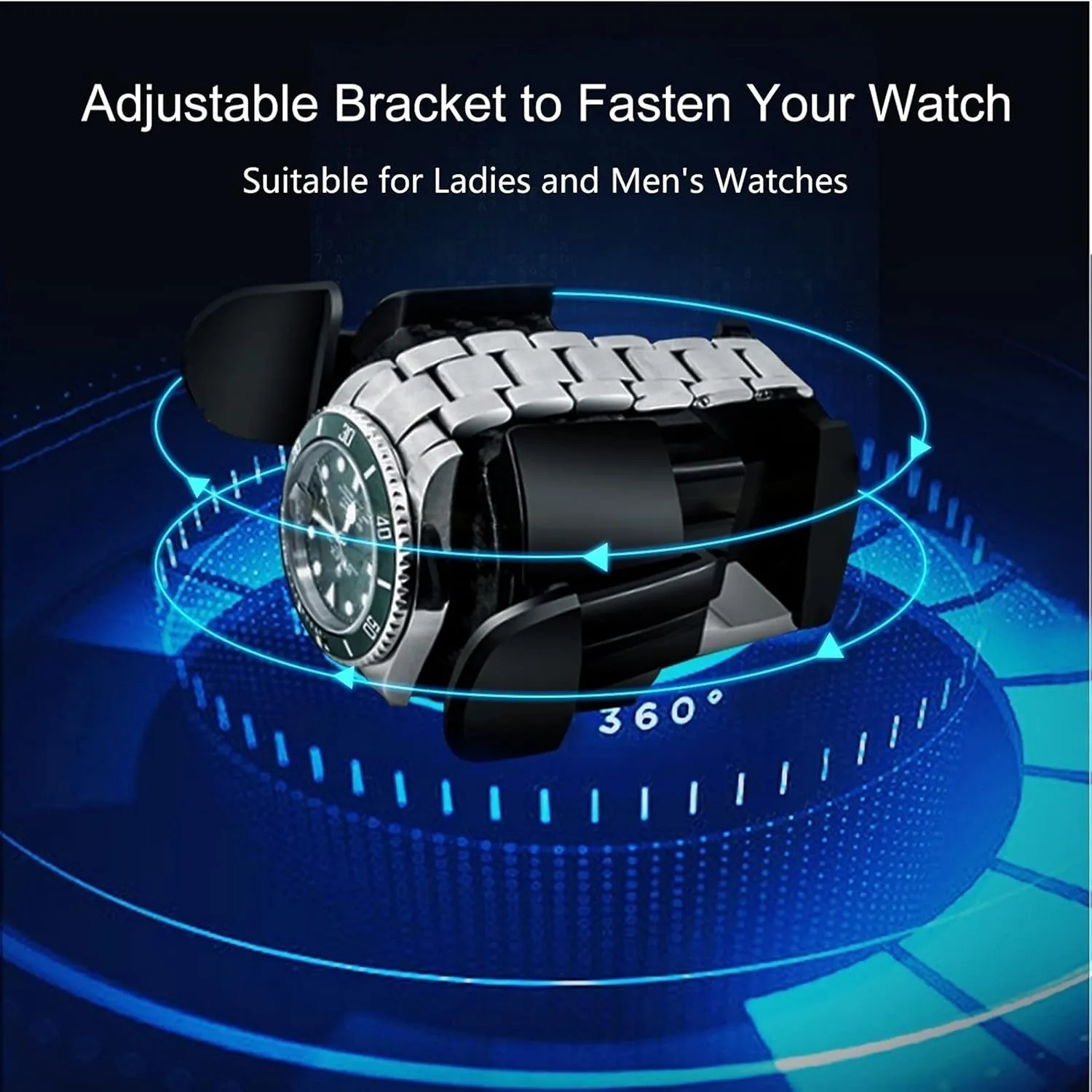 Japanese Motor Adjustable Watch Pillows Watch Rotator Box Fit Lady and Man Watches (Brown vivify supervise affection pangaea Pu 4 0) Watch Display Box High End Watch Winder for 4 Watches with LED Lights Quiet 