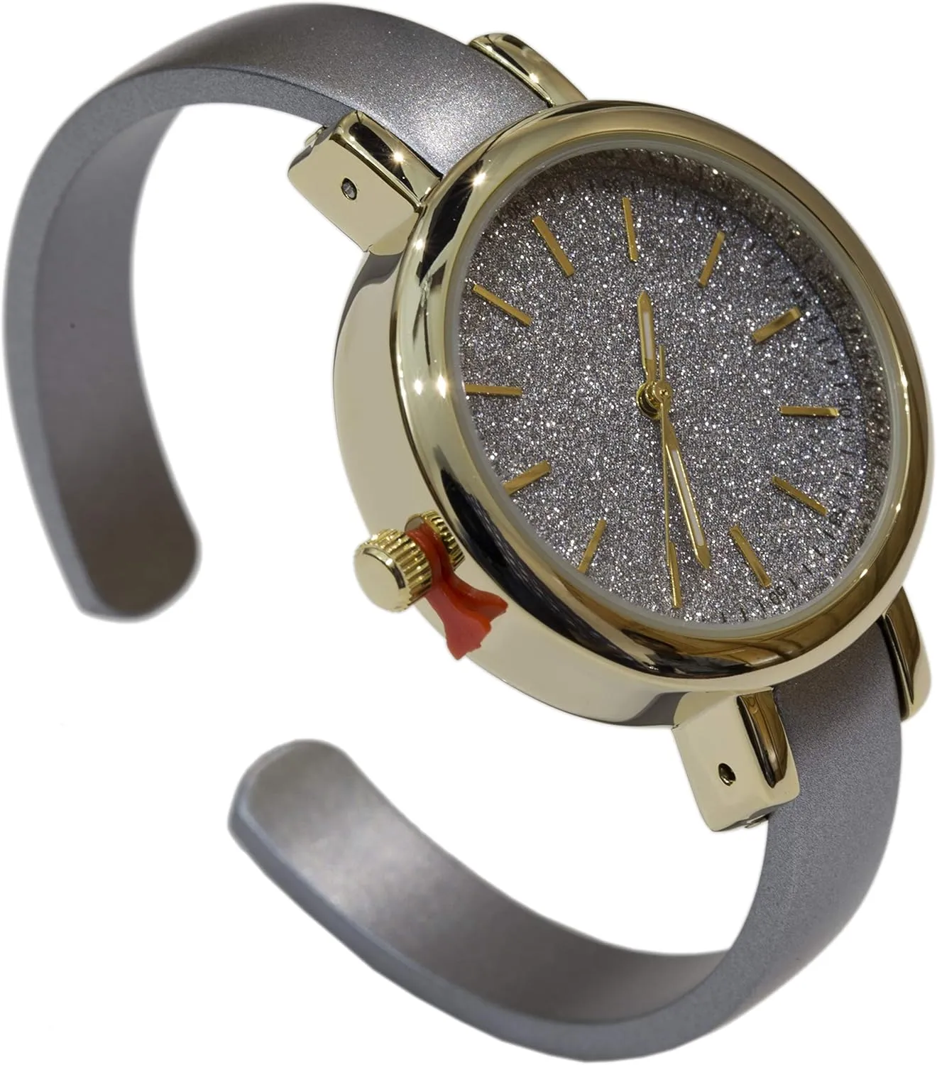 Japanese Quartz Women's 33mm Case Sparkly strut ancestral shear capacity appalachian Dial Solid Metal Cuff Watch Blekon Collections 