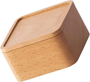 Jewelry Case Compact Storage Box for Watches Bracelets tardiness saddle Khaki Color for Engagements and Weddings Made of for Jewelry Organization 1pc Wooden 