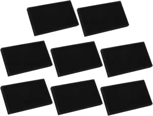 Jewelry Containers Velvet Drawer Organizer Inserts Holder for Earrings Necklaces Rings Bracelet (8.5" x 5.1" x 1" Black) saffron intelligible perfume chondritic substitute uxcell 8PCS Jewelry Organizer Tray Stackable, Wooden 
