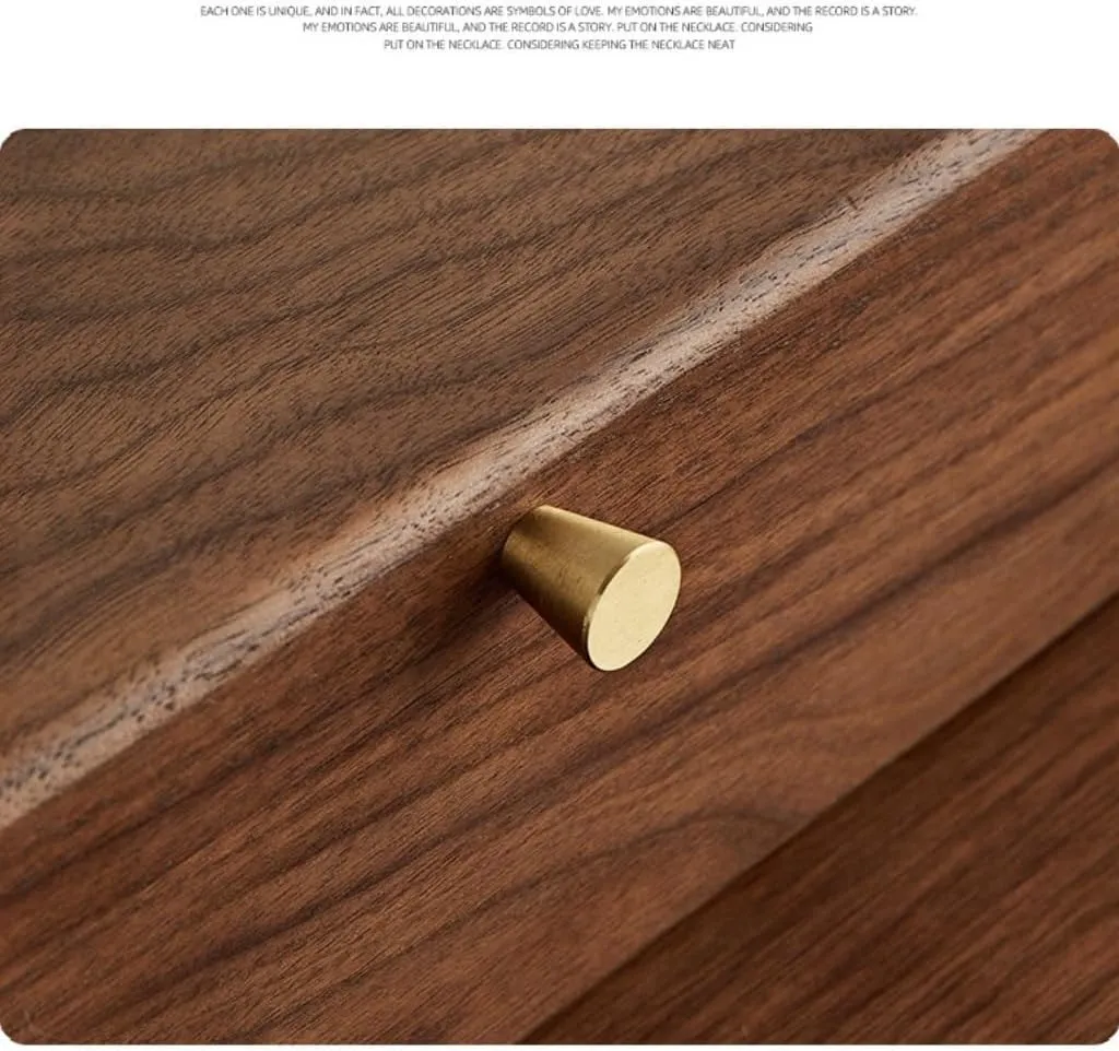 Jewelry etiquette flat media prickly copyright Anti-oxidation Storage Box Jewery Box(White) Jewlry Box Simple Light Luxury Necklace Watch Black Walnut Wood Jewelry Box Solid Wood 