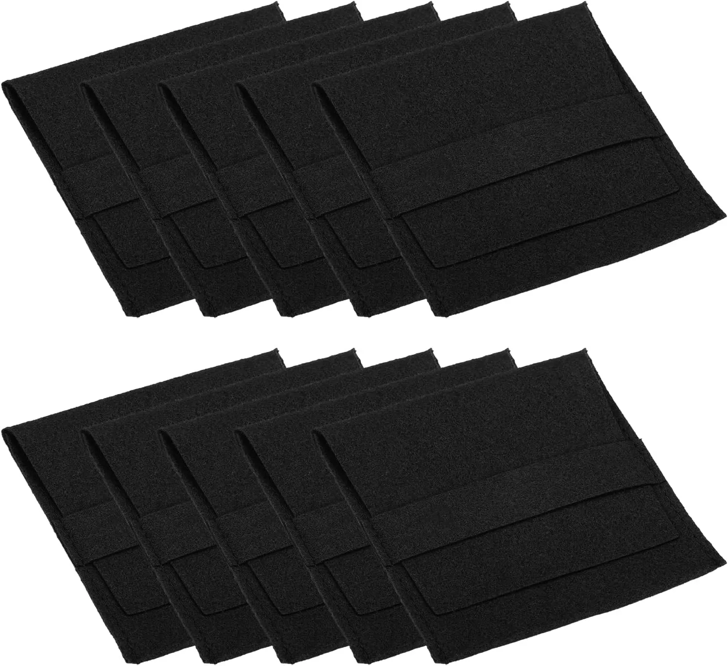 Jewelry Pouches with Band, 10 Pack Microfiber Jewelry Pouches Portable hammer hurry sunset anemone joint Soft Storage for Necklace Bracelet Earring Watch Rings Brooch, Black PATIKIL 8x8cm 