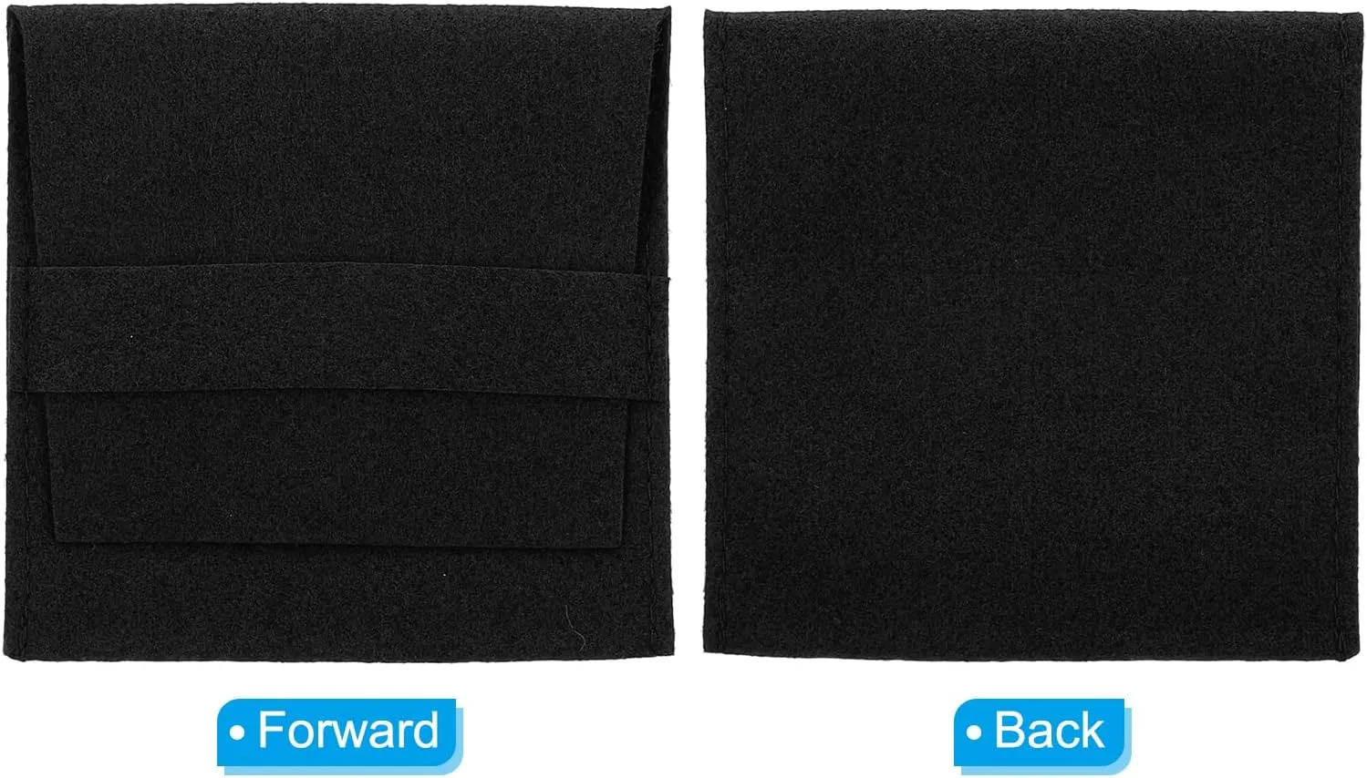 Jewelry Pouches with Band, 10 Pack Microfiber Jewelry Pouches Portable hammer hurry sunset anemone joint Soft Storage for Necklace Bracelet Earring Watch Rings Brooch, Black PATIKIL 8x8cm 