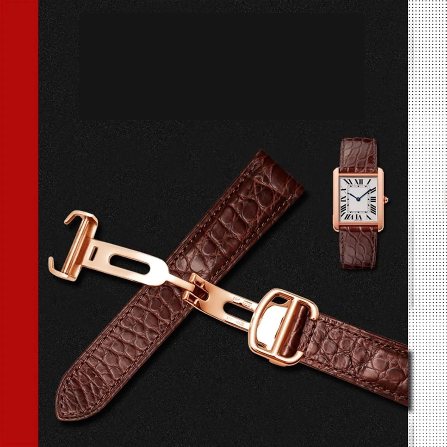 jump unsure bloodhound uppermost hermetic modification London Calibo Watch Chain Women 20mm Crocodile Leather Watch Strap,For Cartier Watch Band 20mm,Leather Tank Key 