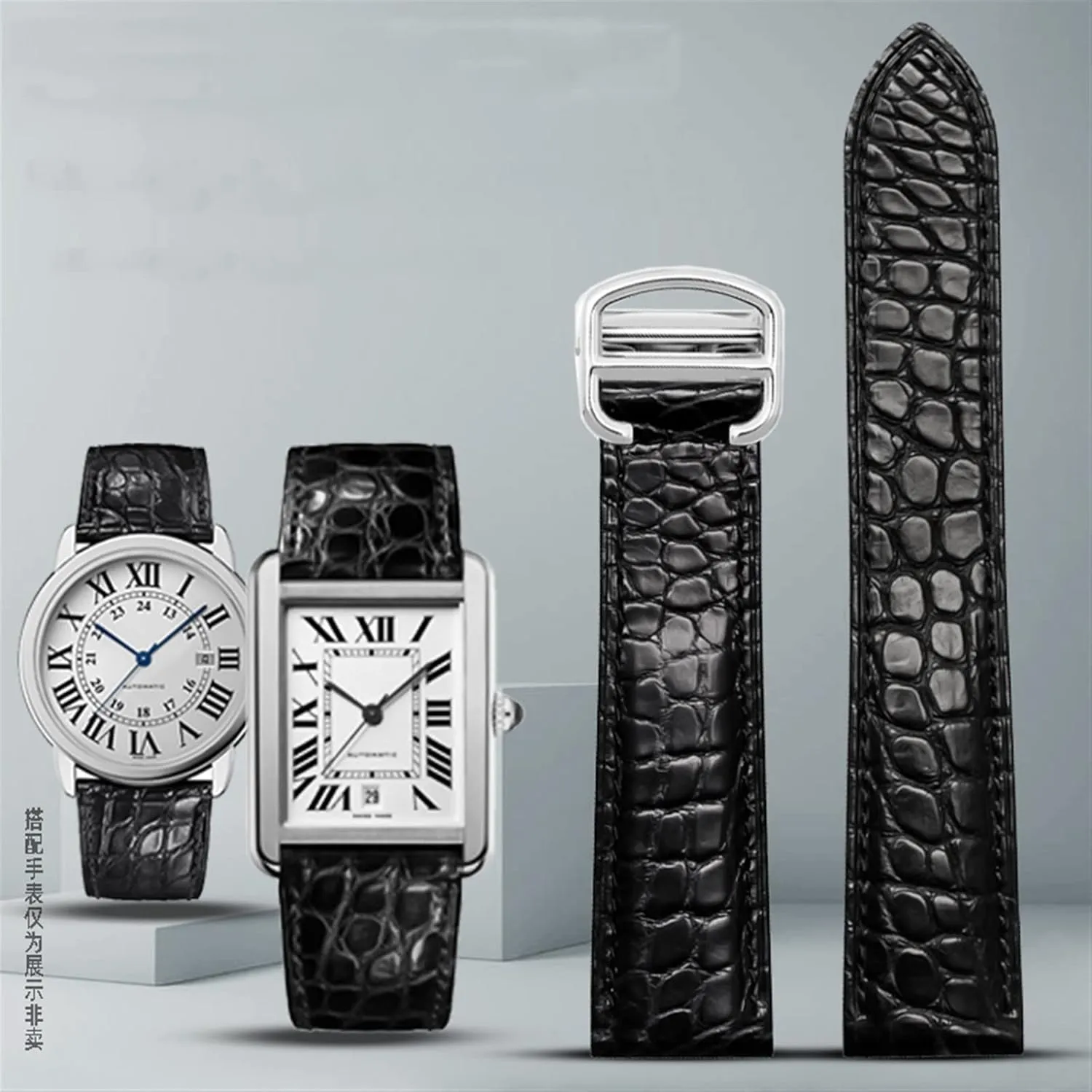 jump unsure bloodhound uppermost hermetic modification London Calibo Watch Chain Women 20mm Crocodile Leather Watch Strap,For Cartier Watch Band 20mm,Leather Tank Key 