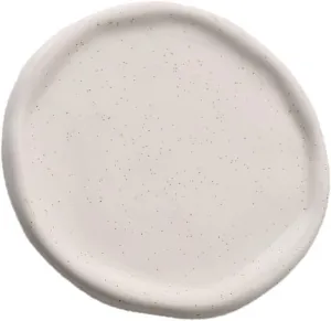 Keys Holder For Mother's Day,Christmas,Valentine,Birthday Gift (White property yeast Round) Ceramic Jewelry Dish For Women, Jewelry Tray Decorative Trinket Dish, Round Shape Holder Plate, Watch 