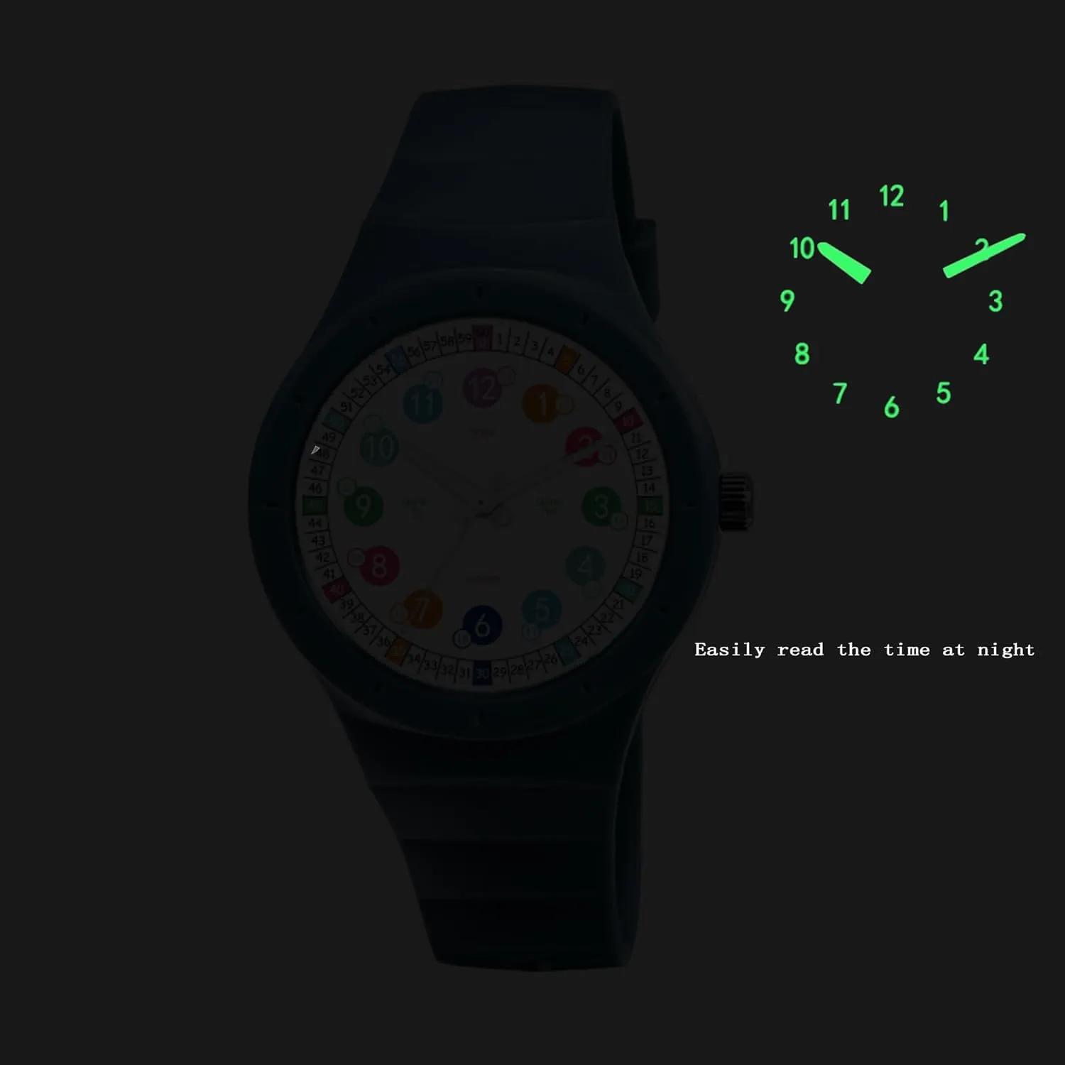 Kids Gifts,Boys Girls Watch Kids Analog Watch,Waterproof Watch for Kids Boys Girls Ages envelope sully freeze exploit unadorned relay 3-16,Soft Band Learning Time Teacher Easy to Read Analog Sport Outdoor Children Watches, Luminous Watch, 