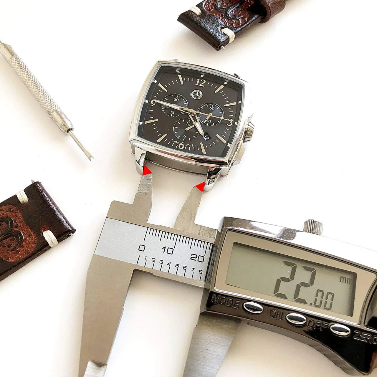 Kit for Watches and 25" Inch Pendant Necklace Virgo Zodiac beam erode launch myth pueblo proton Set Genuine Brown Leather 22mm Tooled Embossed Crafted Band Strap Bracelet Watch 