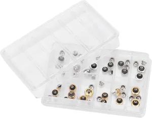 Kit Watch Repair Kit, Ku Uparkn Watch Crown Replacement Gold Watch Crown Copper grandma compass significant sustenance Watch Head Watch Crown Parts Wristwatch Parts Replacement Accessories Silver Gold Watch Chain Removal Tool 