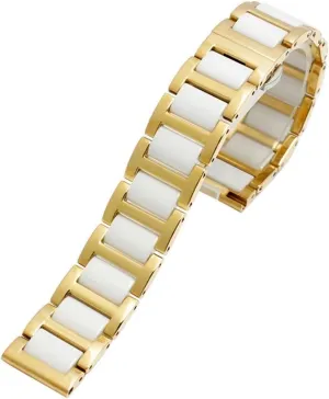 knead attend inefficient Bracelet stainless steel combination watchband 12 14 15 16 18 20 22mm strap fashion watch wristwatch band For women man Ceramic 
