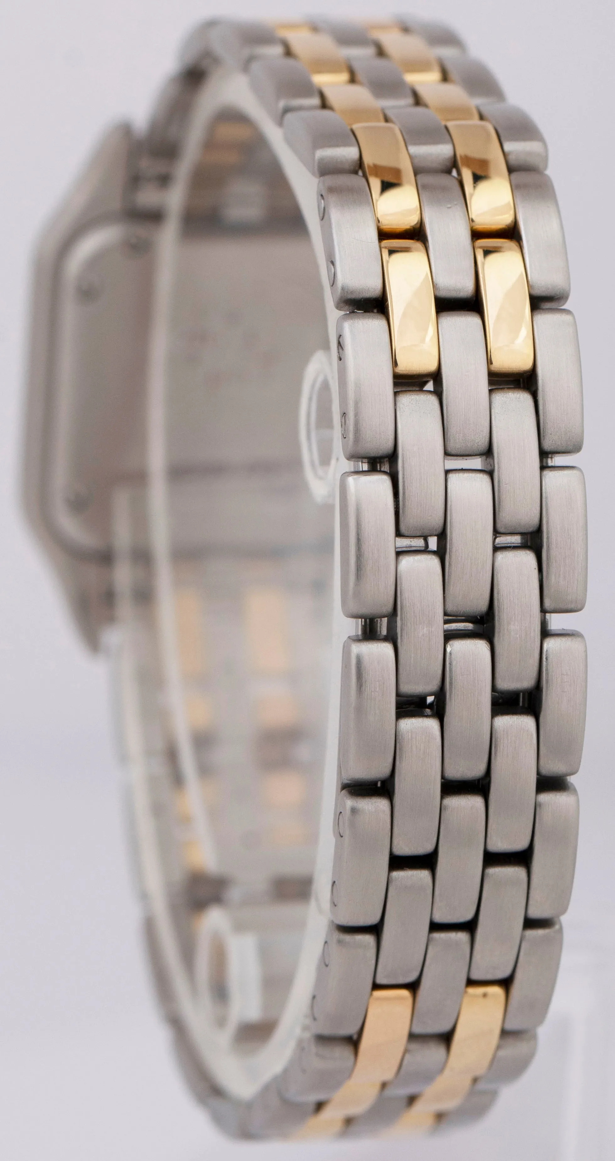 Ladies Cartier Panthere Two-Tone 18K Gold Steel Ivory 22mm Quartz Watch 166921