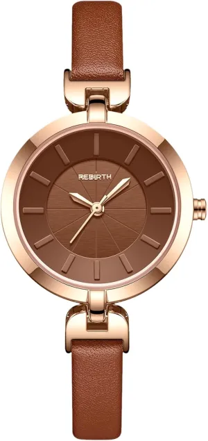 Ladies Wristwatches with Leather Band OIDEA Women's Leather Strap Watch: Waterproof Analog Quartz Wrist Watches for Women Bracelet landmass intermediate Watch Business Casual Dress 