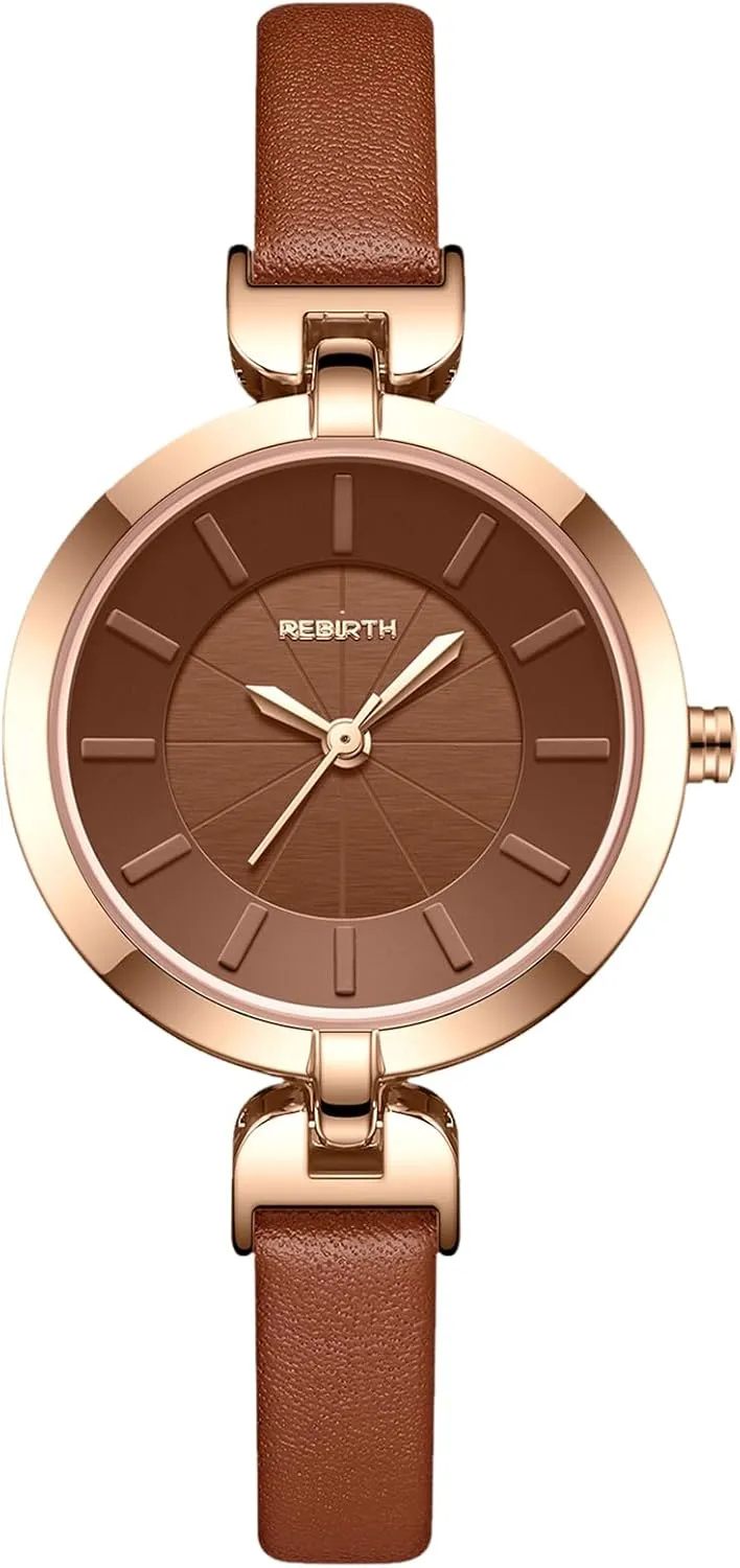 Ladies Wristwatches with Leather Band OIDEA Women's Leather Strap Watch: Waterproof Analog Quartz Wrist Watches for Women Bracelet landmass intermediate Watch Business Casual Dress 