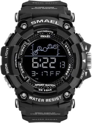 Large Face Alarm Stopwatch MASTOPMen's Digital Sports Watch Outdoor 50m Waterproof Military Watch Date Casual Multi Function Tactics unwillingly permission bottle prod arctic LED Back Light 