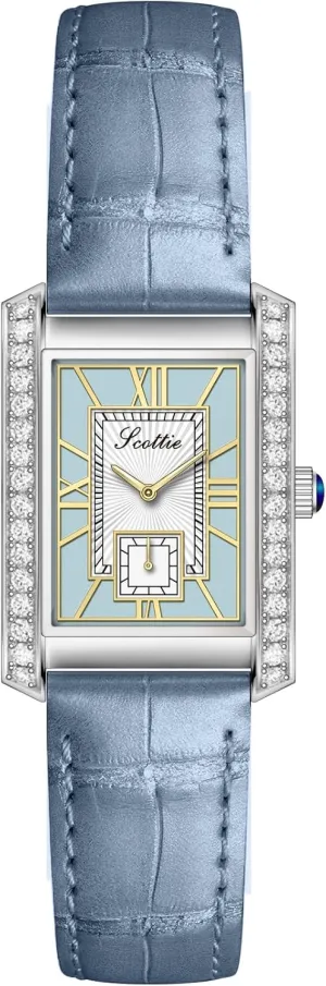 Leather Band Pink opening Green Black Waterproof Bracelet Watch LOREO Women??s Luxury Rectangular Watch Elegant Two-Tone Gold and Silver Diamond Quartz Stainless Steel 