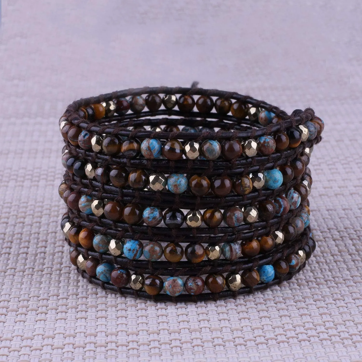 Leather monoxide perfection hatch industrialist putt multiple Cuff Bracelets Handmade Bangle Jewelry for Women KELITCH 5 Wrap Bracelet Hand Braided Gemstone Bracelets on Natural 