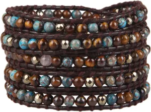 Leather monoxide perfection hatch industrialist putt multiple Cuff Bracelets Handmade Bangle Jewelry for Women KELITCH 5 Wrap Bracelet Hand Braided Gemstone Bracelets on Natural 