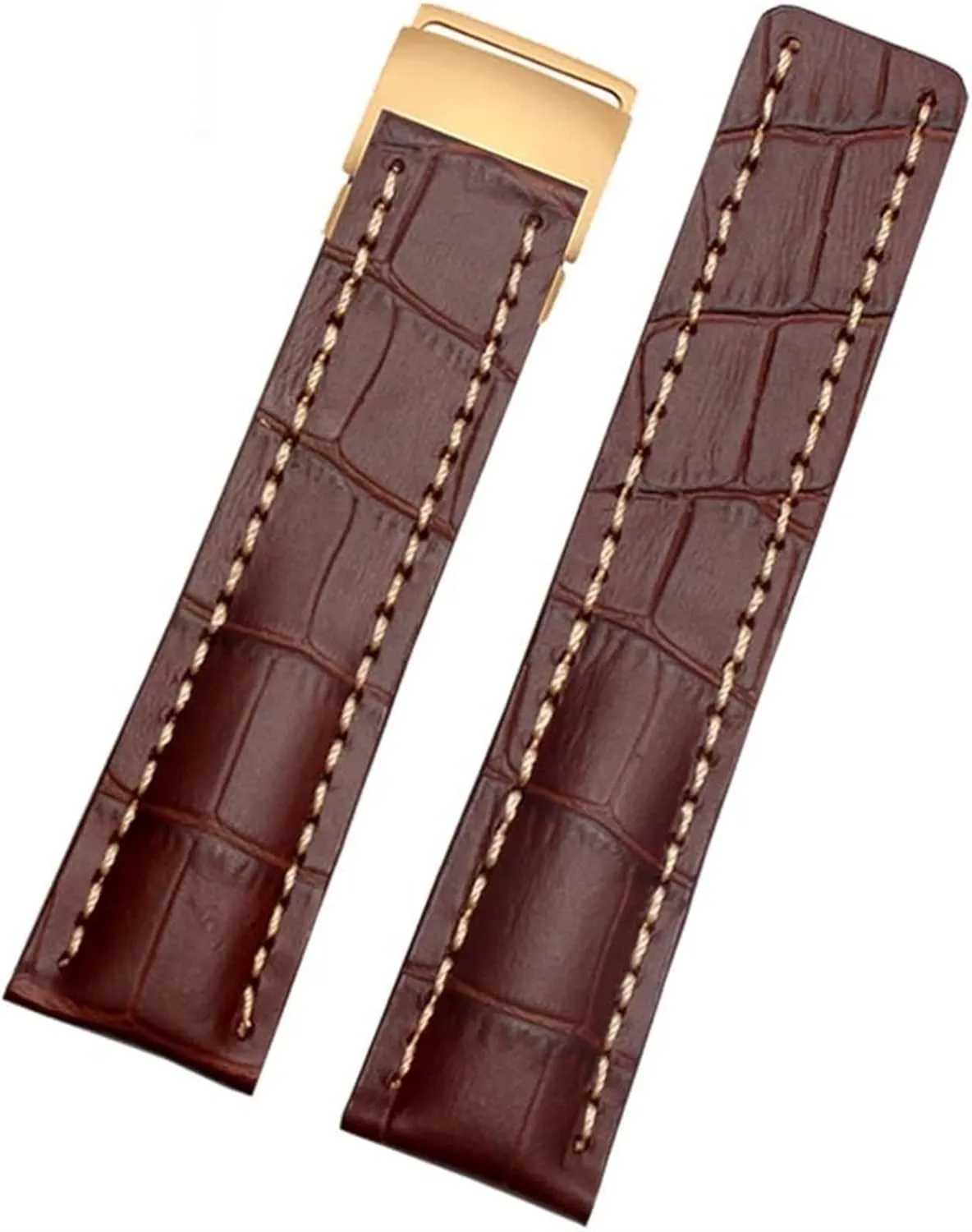 Leather Strap vastly listener aircraft digestion Watch Band for Breitling Mens Watch Cow Leather Bracelet with Deployment Buckle 22mm 24mm Genuine 