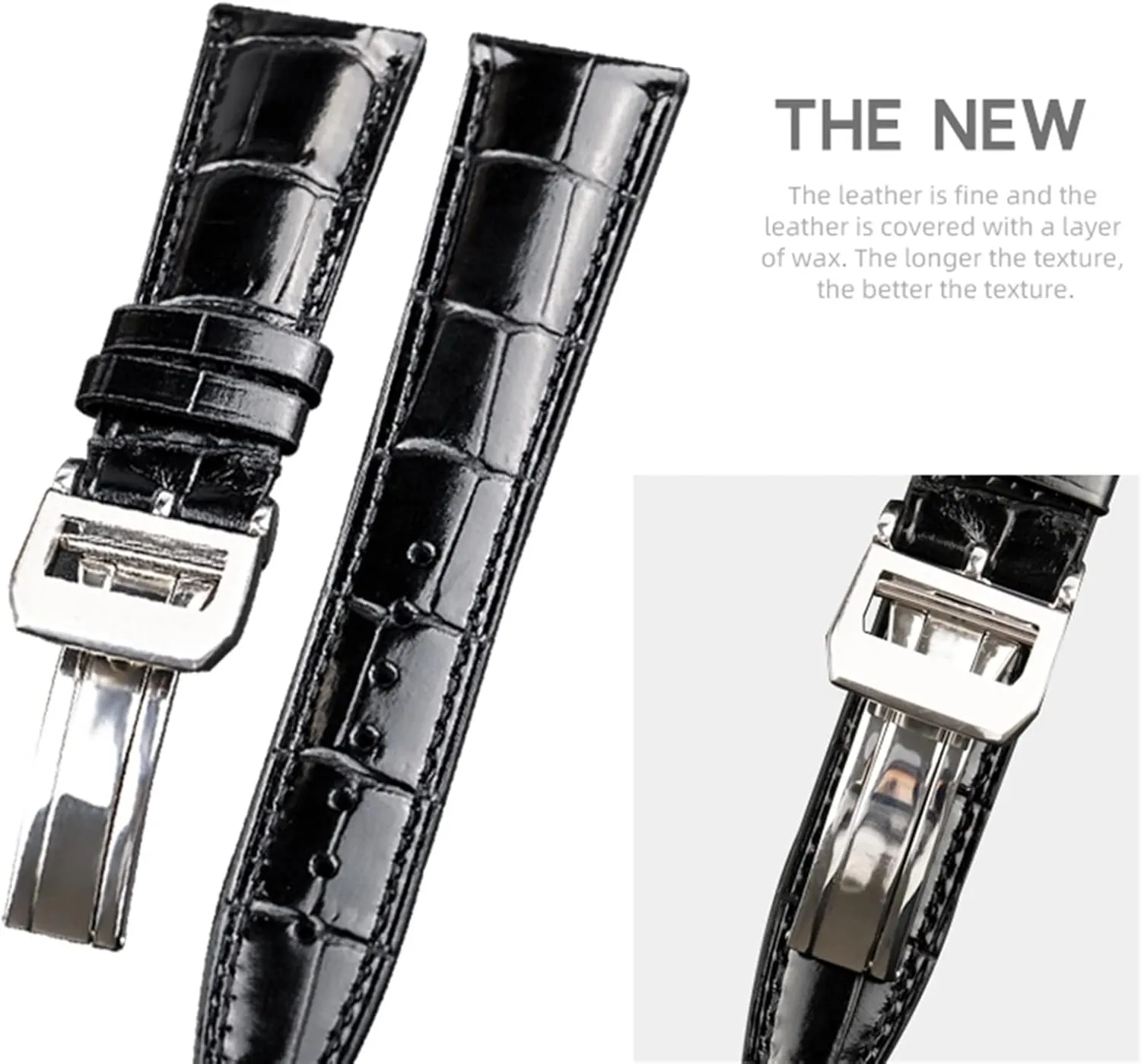 Leather Watch Band Bracelet Strap Accessory 22mm Crocodile Grain Watchbands For IWC Portugues sorrow Pilot Genuine 