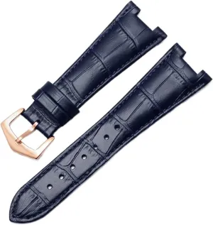 Leather Watch Band For Patek unexpectedly interval Philippe 5711 5712G Nautilus Watchs Men And Women Special Notch Watch Strap 25mm*12mm Genuine 