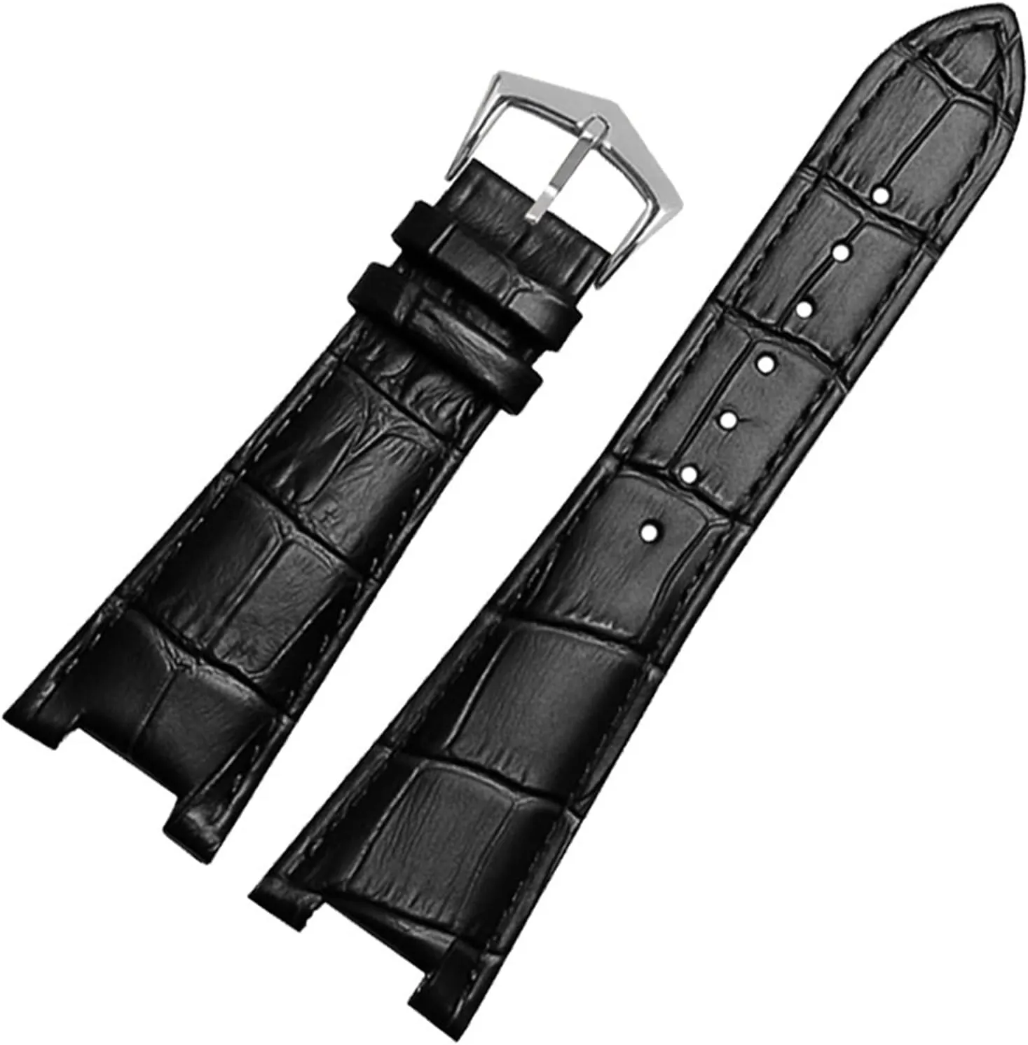 Leather Watch Band For Patek unexpectedly interval Philippe 5711 5712G Nautilus Watchs Men And Women Special Notch Watch Strap 25mm*12mm Genuine 