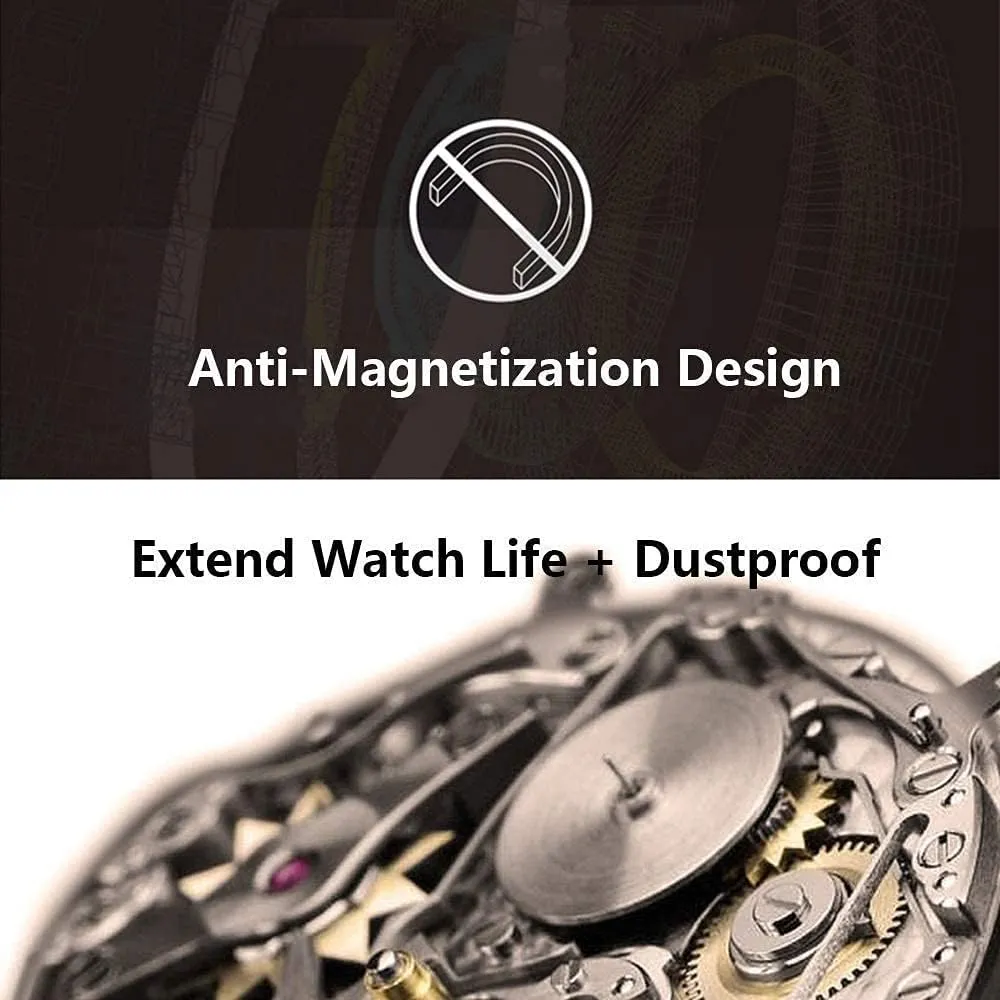 LED Light, 4 Rotation Modes, Quite Motors, Fit Lady and Man skillfully academy detachment Watches Beautiful Home Watch Winder Box for 8 Automatic Watches, with Blue 