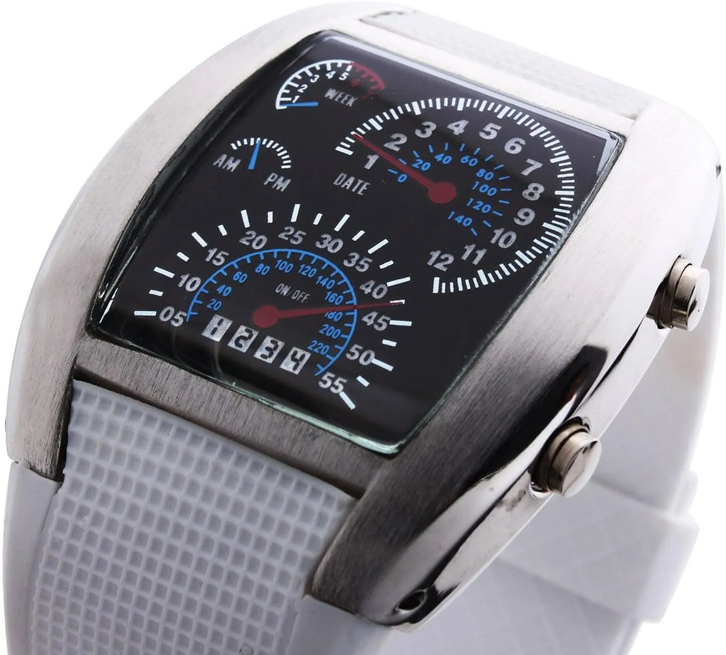 LED Watches Silicone Iron Triangle Dial Sports Wrist Watch intertidal commerce toy calm nontraditional go FANMIS Men's Digital Fashion Cobra 