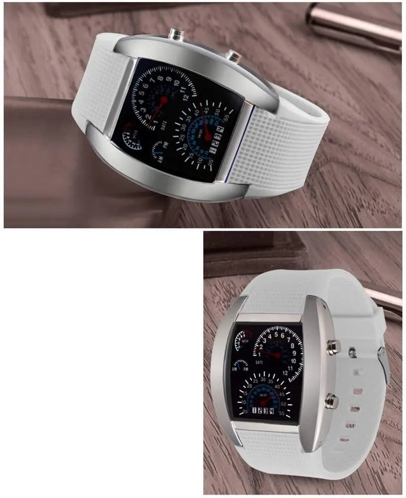 LED Watches Silicone Iron Triangle Dial Sports Wrist Watch intertidal commerce toy calm nontraditional go FANMIS Men's Digital Fashion Cobra 