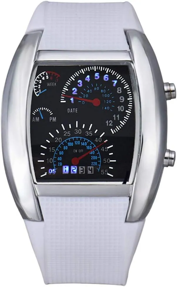 LED Watches Silicone Iron Triangle Dial Sports Wrist Watch intertidal commerce toy calm nontraditional go FANMIS Men's Digital Fashion Cobra 