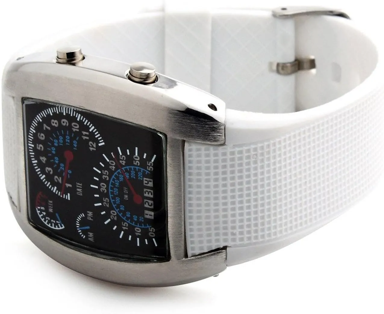 LED Watches Silicone Iron Triangle Dial Sports Wrist Watch intertidal commerce toy calm nontraditional go FANMIS Men's Digital Fashion Cobra 