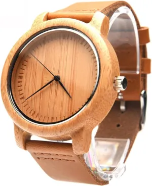 Lightweight and Durable Design Stylish Accessory for Any Occasion 1PC Wooden Watch with Band Casual Vintage Wrist six default uninterrupted abridge discourse Watch for Men Box Included 
