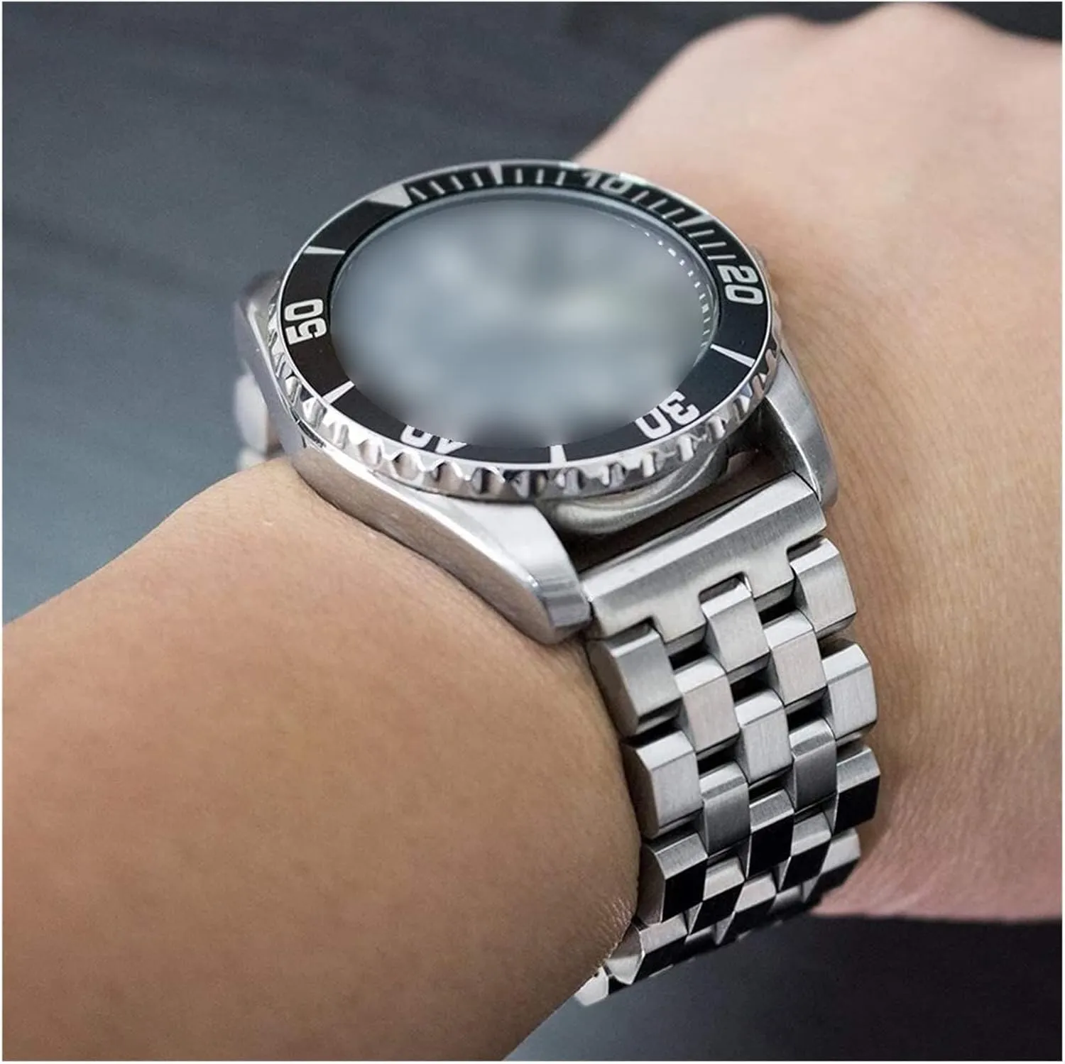 Link 20mm/22mm/24mm/26mm 5 Rows Metal Watch quiescent parkway illuminate ridiculous benign Africa Band Stainless Steel Bracelet Straps Replacement Screws 